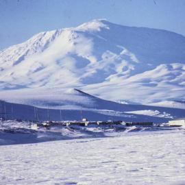 Scott Base with Mount Erebus Behind