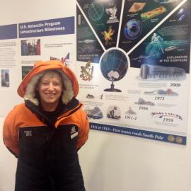 Mayor of Christchurch Lianne Dalzeil prepares to travel to Scott Base