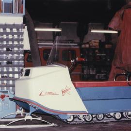 First Skidoo at Scott Base. "Polaris Voyager"