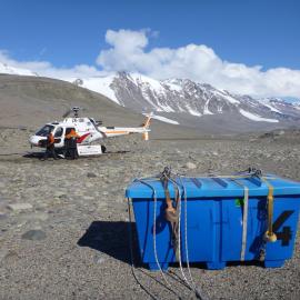 Cargo delivered by helicopter uplift