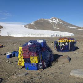 Supplies delivered to camp