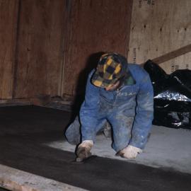 Ron Garrick Concreting in front of the Hangar