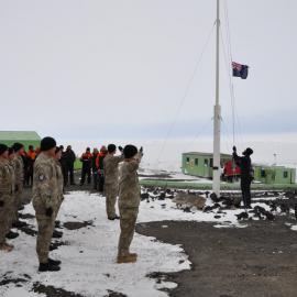 Raising the winter storm pennant