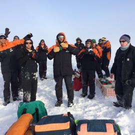 Lunch during refresher Antarctic Field Training