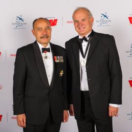 Rob Fenwick, at the Sir Peter Blake Trust Awards with the New Zealand Governor General Jerry Mateparae