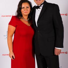 Rob Fenwick, at the Sir Peter Blake Trust awards with Sir Peter Blake Trust CEO Shelley Campbell