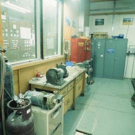 Powerhouse and work bench next to RO