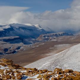 Labyrinth, Dias and Wright Valley from Mount Thor