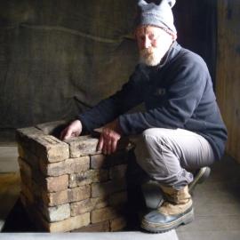 AHT Programme Manager Alastair Fastier completes the conservation of Bernacchi’s pendulum base at Discovery Hut 