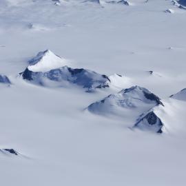 Aerial view of the Trans-Antarctic Mountains