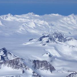 Aerial view of the Trans-Antarctic Mountains