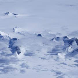 Aerial view of the Trans-Antarctic Mountains