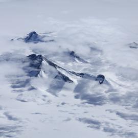 Aerial view of the Trans-Antarctic Mountains