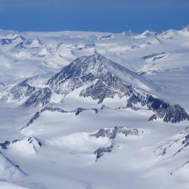 Aerial view of the Trans-Antarctic Mountains