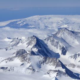 Aerial view of the Trans-Antarctic Mountains