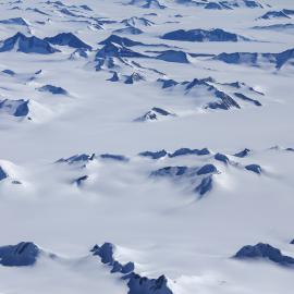 Aerial view of the Trans-Antarctic Mountains