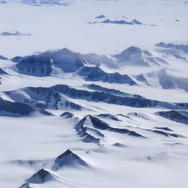 Aerial view of the Trans-Antarctic Mountains