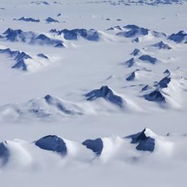 Aerial view of the Trans-Antarctic Mountains