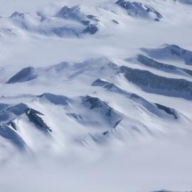 Aerial view of the Trans-Antarctic Mountains