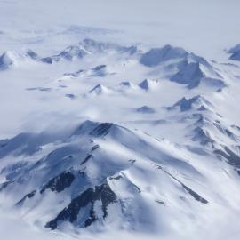 Aerial view of the Trans-Antarctic Mountains