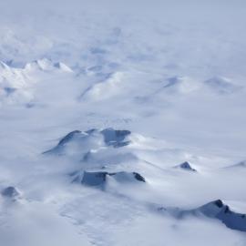 Aerial view of the Trans-Antarctic Mountains