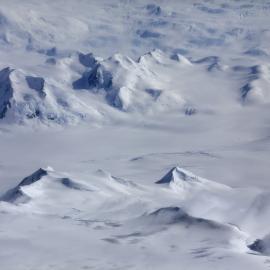 Aerial view of the Trans-Antarctic Mountains