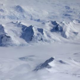 Aerial view of the Trans-Antarctic Mountains