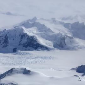 Aerial view of the Trans-Antarctic Mountains
