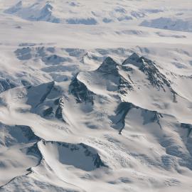 Aerial view of the Trans-Antarctic Mountains