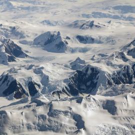 Aerial view of the Trans-Antarctic Mountains