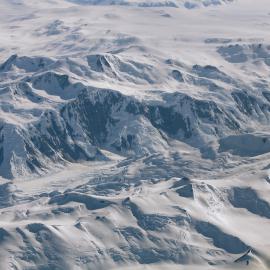 Aerial view of the Trans-Antarctic Mountains