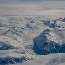 Aerial view of the Trans-Antarctic Mountains