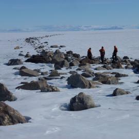 K001D sampling moraines, Browning Pass, TNB