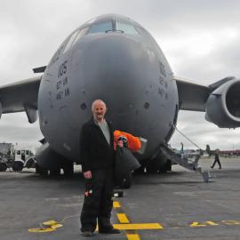 Gareth Morgan before Departure to Antarctica