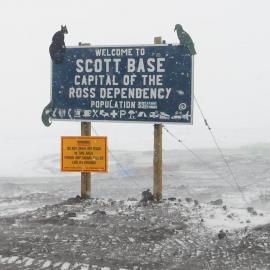 Scott Base Sign