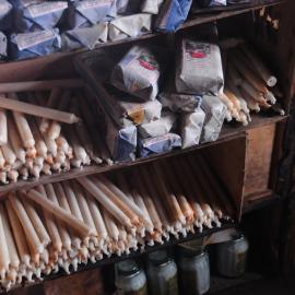 Stores inside Historic Hut