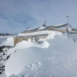Exterior Terra Nova Hut, Cape Evans