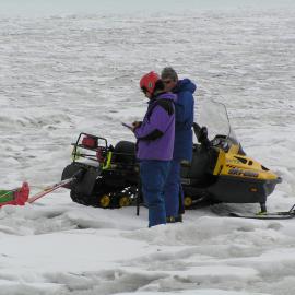 Gary Andy and a skidoo