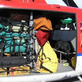 Helicopter Packed with Field Gear