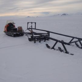 Snowmobile groomer