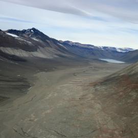 Aerial view of the Wright Valley