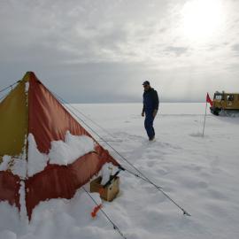 AFT training with Lou and polar tent caption in file info