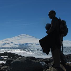 Campbell Glacier Snout and Mt Melbourne 