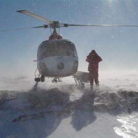 Cold windy seismometer site 