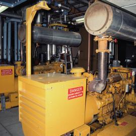 Powerhouse - Both Caterpillar Generators from the SE Corner