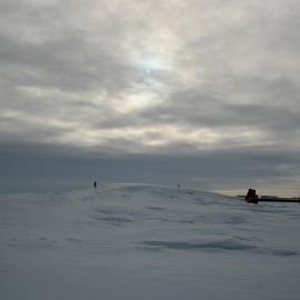 Crashed Super Constellation Covered in Snow