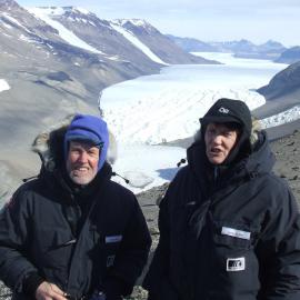 Prime Minister Helen Clark visiting the Dry Valleys