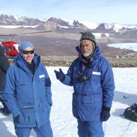 Invited Visitors with Prime Minister Helen Clark visiting the Dry Valleys