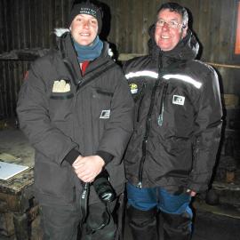 Garry Moore Inside Scott's Hut at Cape Evans