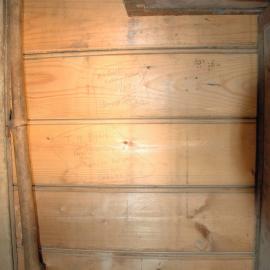 Historical Graffiti on Historic Hut Wall